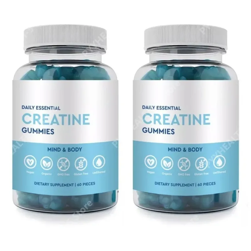 Creatine Gummies มังสวิรัติปลอดจีเอ็มโอปราศจากกลูเตนน้ำตาลต่ำออร์แกนิกรองรับประสิทธิภาพการกีฬาสำหรับผู้ใหญ่ Unisex 60 นับ — image 5