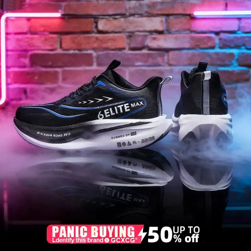 Men Running Shoes Carbon Board Speciality Marathon Sports Breathable Lightweight Women's Comfortable Athletic Nonskid Sneakers — image 3