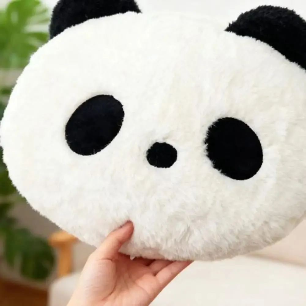 Boneka Hewan Bantal Panda Mewah Sofa Kamar Tidur Dekorasi Rumah Bantal Panda Boneka Bantal Lempar Panda 30Cm Kawaii