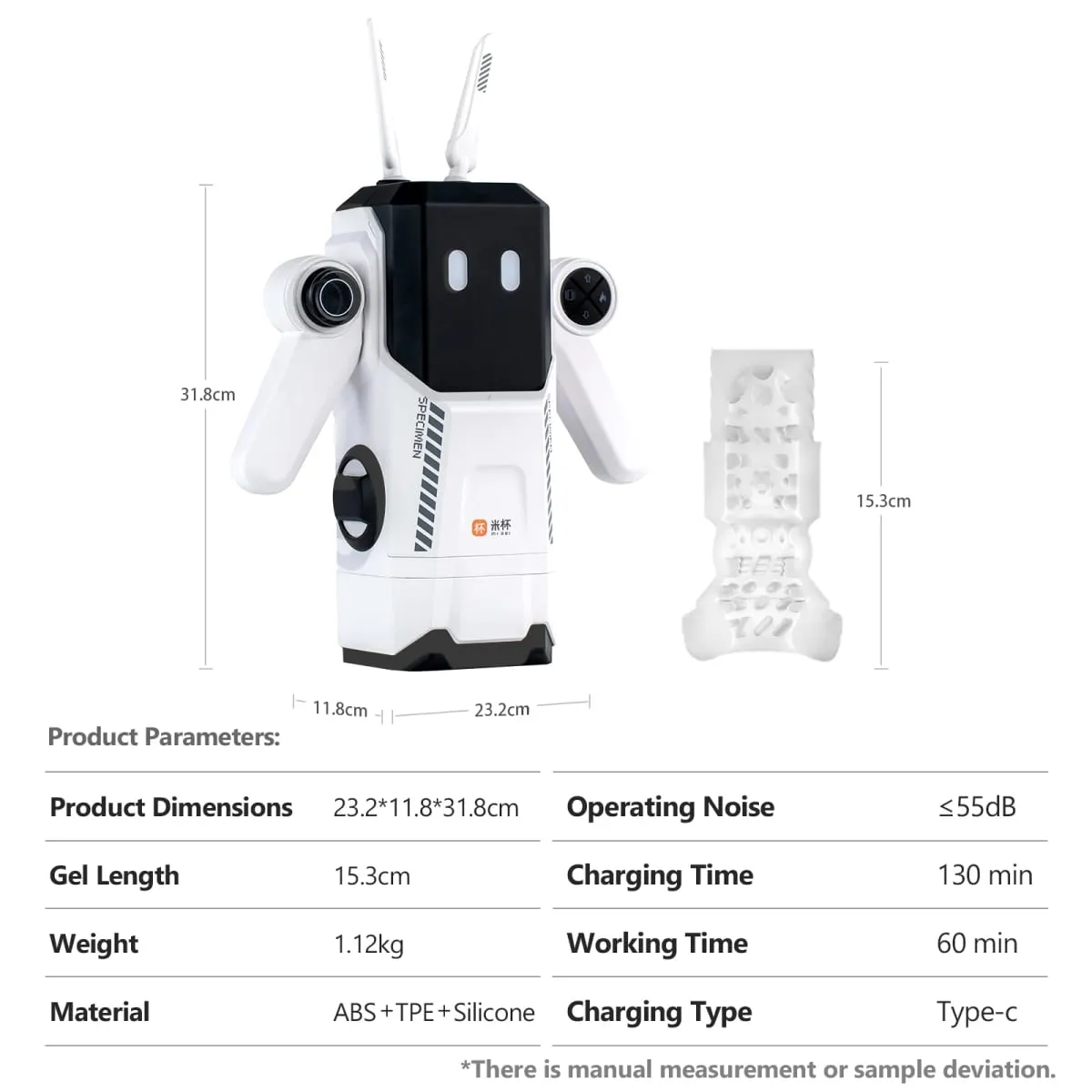 YUU Mecha Electric Masturbator for Male Blowjob Sex Machine with APP Control 8 Thrust 10 Vibration Heating Sex Toys for Training — image 5