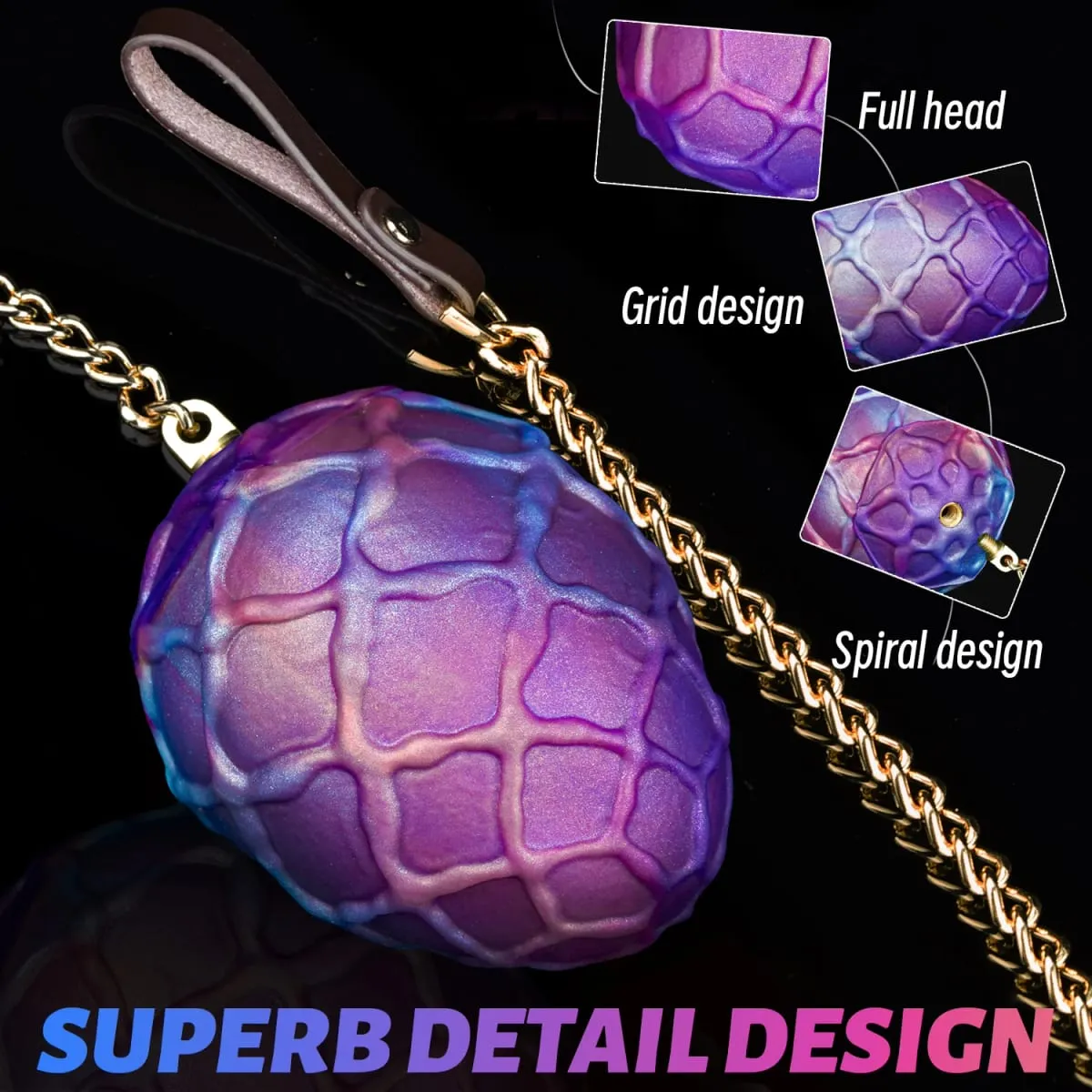 Large Egg Anal Plug Dildo With Chain Traction Butt Plug Couple BDSM Masturbation 18+ Women Oviposition Trainer Lay-Eggs Sex Toys