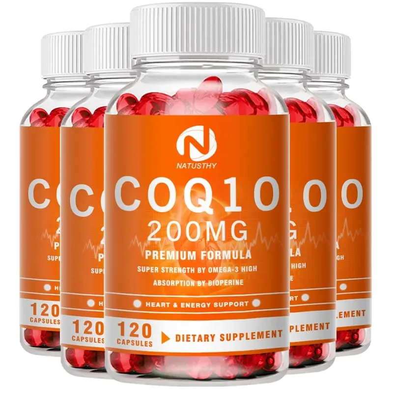 COQ10 Coenzyme Q10 200mg for Energy Antioxidant Cardiovascular Brain Health Natural Non-GMO — image 9
