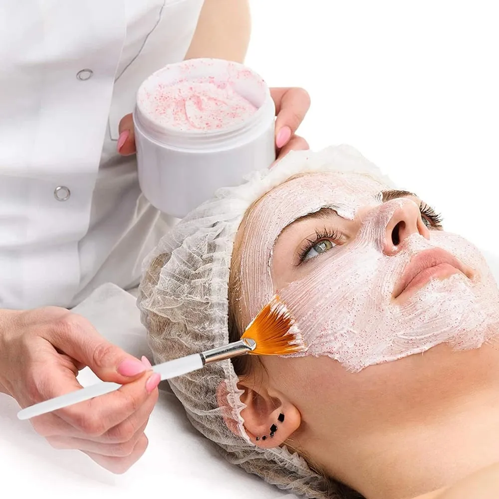3/9/15 Pieces Facial Fan Mask Brushes Soft Mask Brush Applicator Esthetician Facial Mask Brushes For Women Girls Cosmetic Tools — image 4