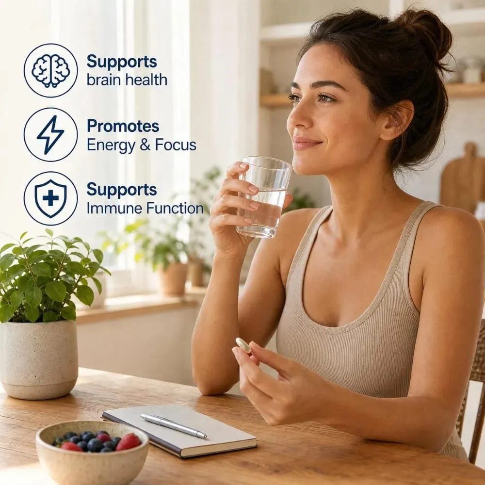 Magnesium L-Threonate 2000mg 120 Vegan Capsules - Brain Health Supplement - Energy Focus Immune Support Non-GMO GMP Dietary — image 5