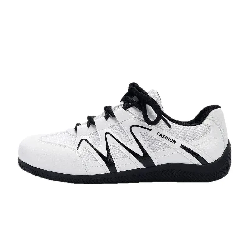 Men's Mesh Breathable Casual Sneakers Lace Up Flat Sole Fashion Sport Shoes Daily Walking Ladies Lightweight Athletic Footwear — image 4