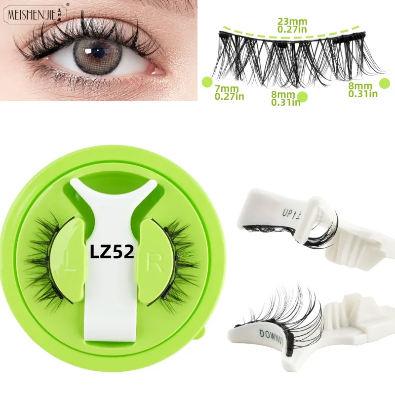1/3 Pairs Magnetic Eye Lashes Handmade Eyelashes Soft Reusable Magnetic Lashes Natural Look 3D False Lashes Makeup Tweezers Set — image 14