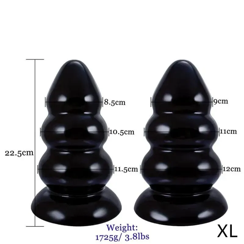 Super Huge Anal Plugขนาดใหญ่Dildos ButtPlug Anus Expansionต่อมลูกหมากMassagerพร้อมถ้วยดูดของเล่นสำหรับผู้หญิงผู้ชายMasturbator