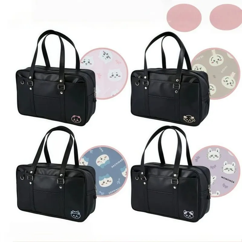 Cute Chiikawa 2026 Gift JK Uniform Inspired Large Tote Bag for Daily School Carry Anime Kawaii Cartoon Usagi Hachiware Sweetness — image 1