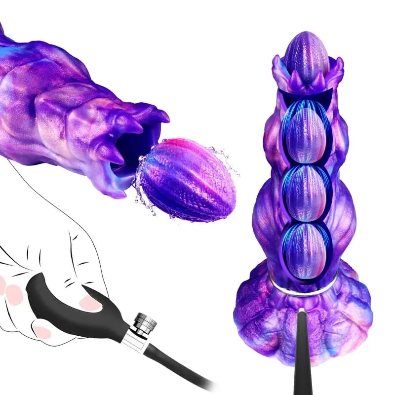 Inflatable Ovipositor Fantasy Laying Eggs Anal Plug Alien Dildo Penis Female Masturbator Vaginal Ball Sex Toys For Adult — image 6