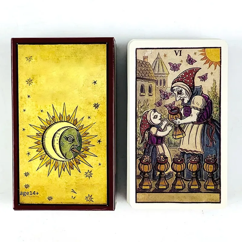 Hot-selling Tarot Cards English Version Fate Divination Edition Cards Game Family Gathering Board Games Halloween Christmas Gift