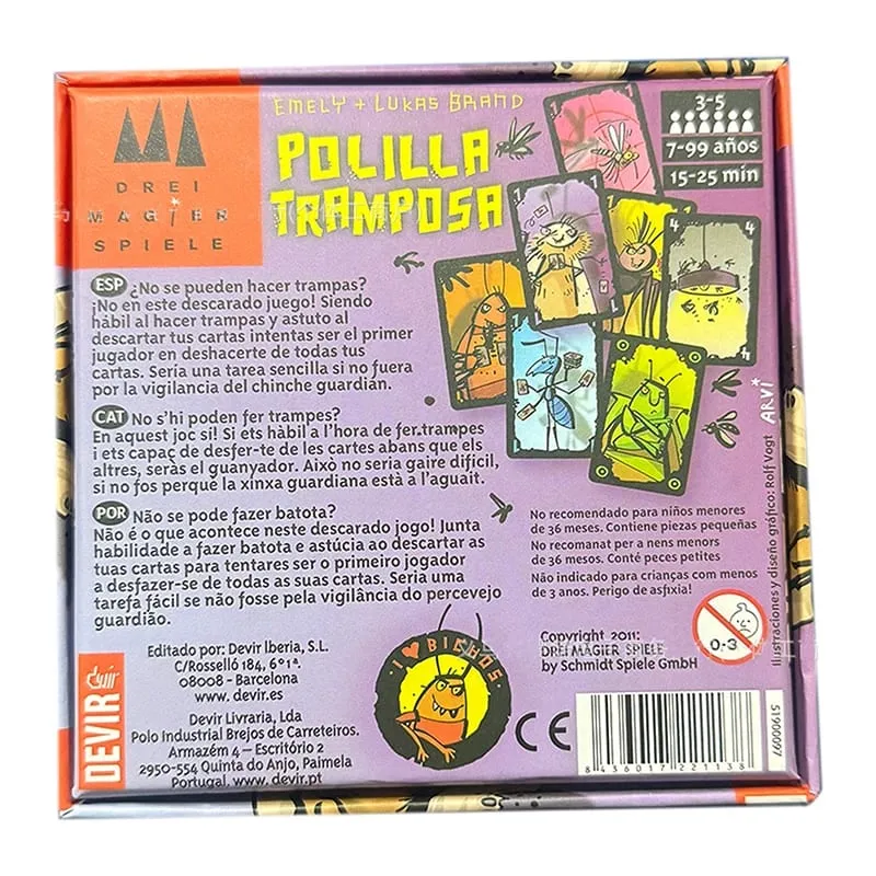 Mogel Motte Polilla Tramposa Card Game Devir-Game Cheating Moth /Royal Xiaoqiang Cheating Moth — image 3
