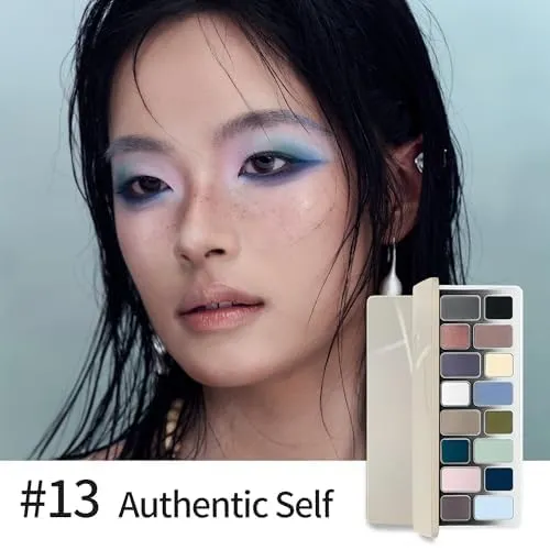 Cheeryep Aauthcntice Sell Qianyan 16 Color EyeShadow Palette Pink Brown Cowboy Blue Multicolor Matte Pearl Smoky Eye Makeup — image 3