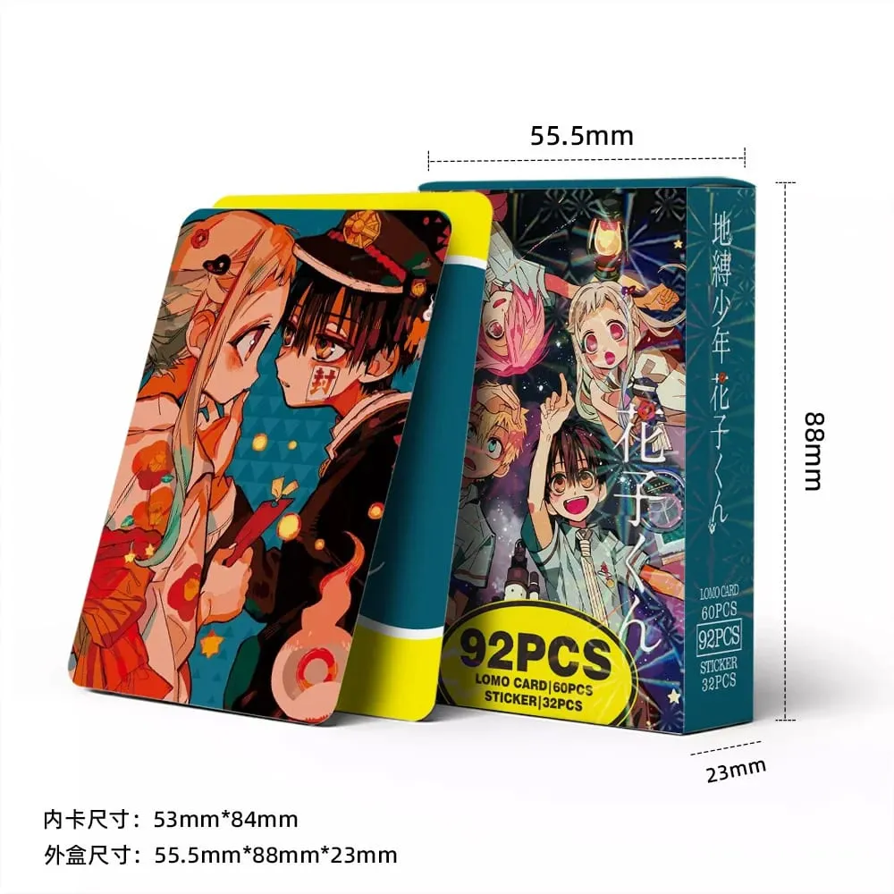 92PCS Toilet-Bound Hanako-kun Lomo Cards Set Anime Character Photocards with Decor Stickers Fans Collection Decor Gift — image 2