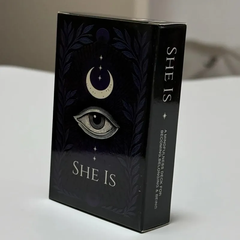 She Is Mindfulness Self-Care Cards Inner Dialogue Self-Reflection Tool for Family Gatherings Interactive Board Playing Game