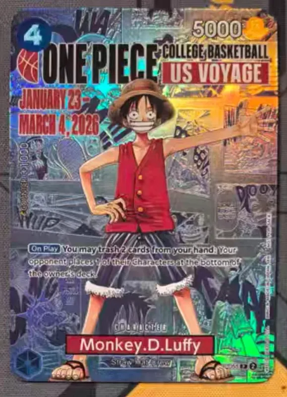 ONE PIECE Roronoa Zoro Monkey D. Luffy כרטיס אוסף תוצרת בית בגרסה יפנית אנגלית צעצועים מתנת יום הולדת לחג המולד — image 39