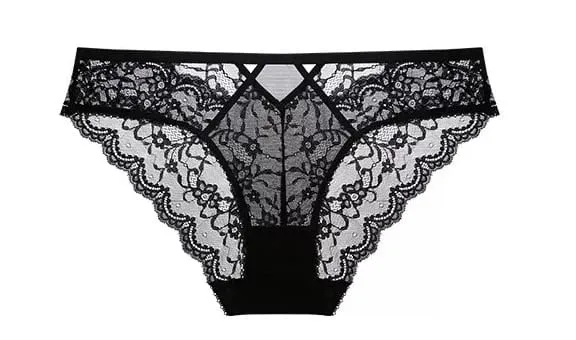 Half Cup Lingerie Set Women Green French Lace Ultra Thin Sheer Soft Comfortable Underwire Bra Small Bust 32‑38AB Set — image 9