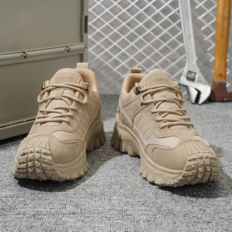 Outdoor Casual Sneakers for Men Thick Bottom Durable Comfortable Lining for Hiking Camping Daily Outing — image 3