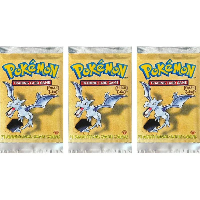 Pokémon Booster Packs Base Fossil Jungle 9 single bags 1 pack/11 Cards and Booster Box 3 1Box/36 Packs models Proxy Game Cards