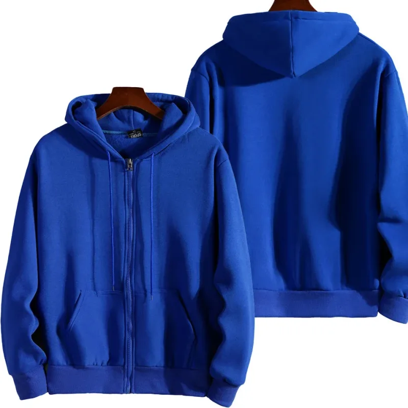 Fashion Zipper Hoodies Women/Men Fashion Long Sleeve Hooded Sweatshirt Casual Autumn Winter Sportwear Solid Clothesmens winter j — image 3