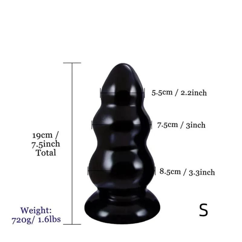 Super Huge Anal Plugขนาดใหญ่Dildos ButtPlug Anus Expansionต่อมลูกหมากMassagerพร้อมถ้วยดูดของเล่นสำหรับผู้หญิงผู้ชายMasturbator