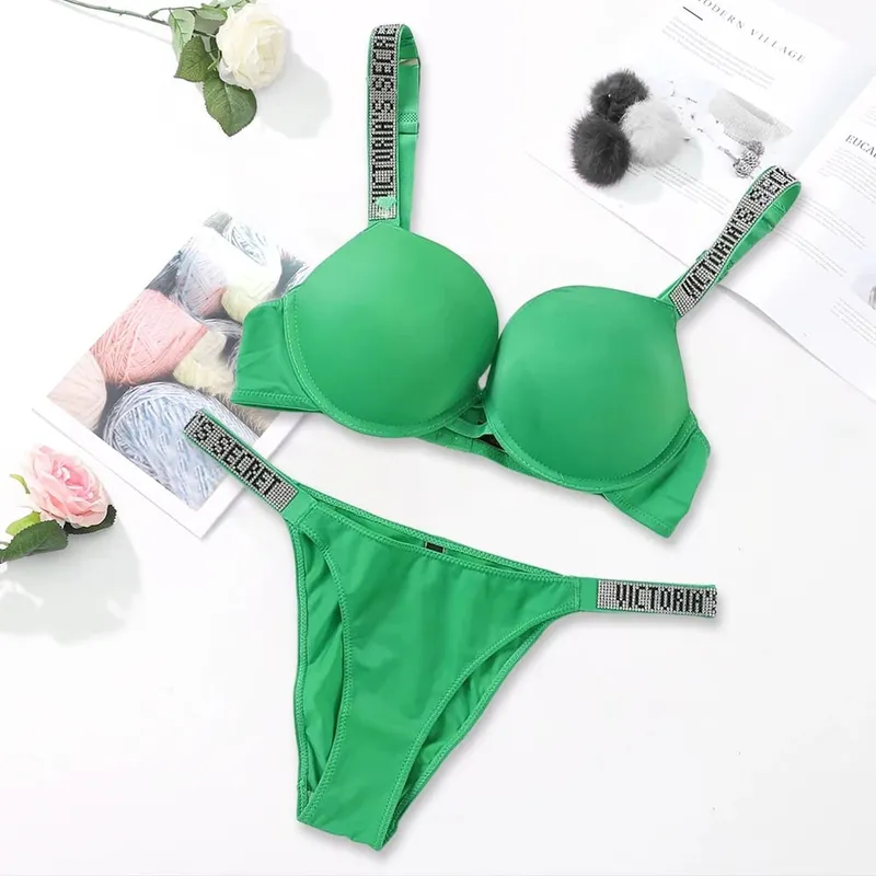 Victoria's Secret Women's Fashion Lingerie Set Sexy Breathable Soft Versatile Shapewear Sexy Lingerie Bra and Panty Set Push Up — image 8