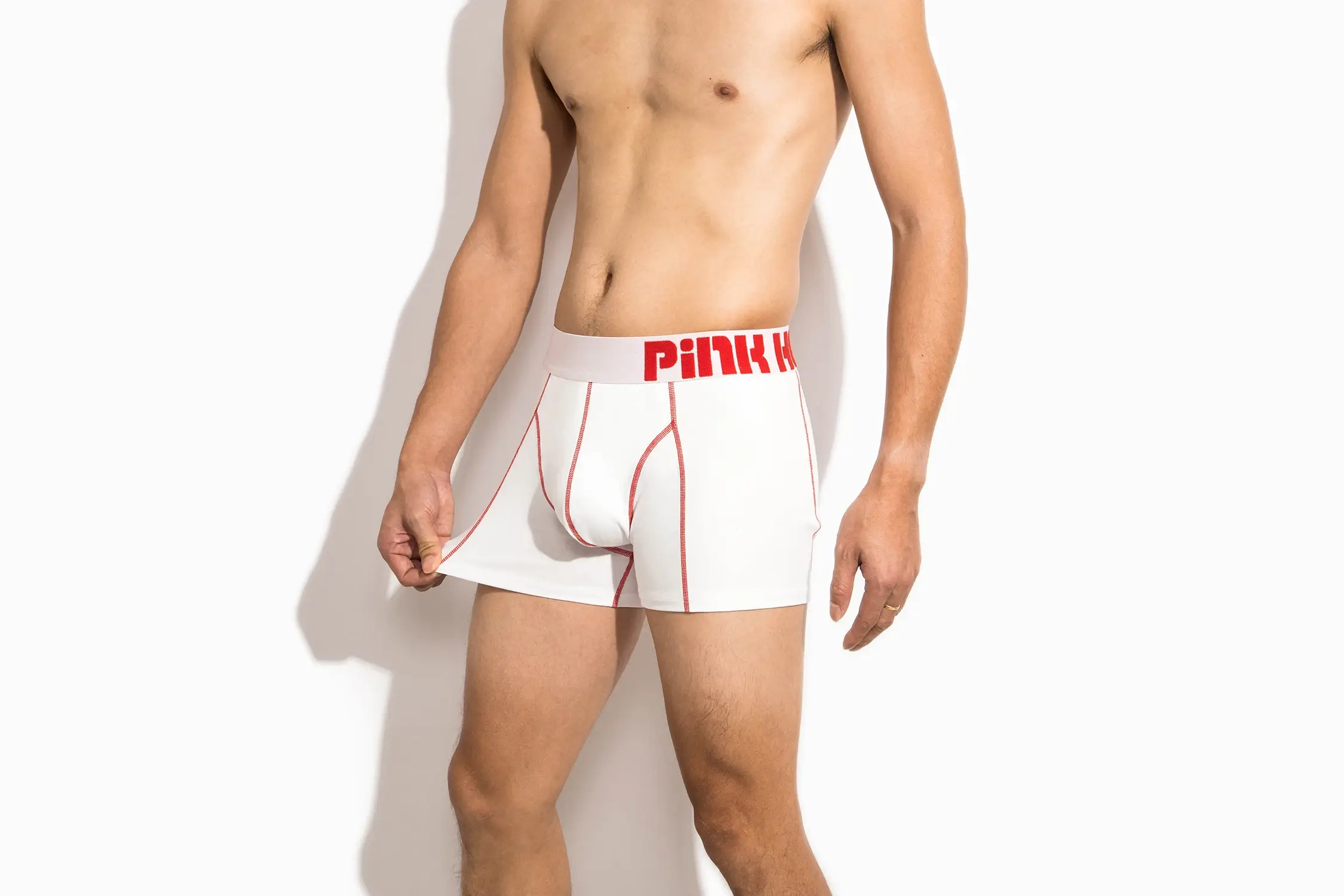 4-PACK PINKHERO Modekalsonger för män, Snygga bekväma och mjuka Slip Homme， Fina bomullsunderkläder Boxerbyxor, Herrtrosor