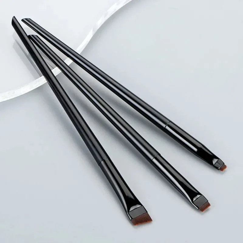 3pcs Blade Eyeliner Brush Eyebrow Brush Portable Flat Fine Eyeliner Pencil Eyebrow Contour Makeup Brush — image 4