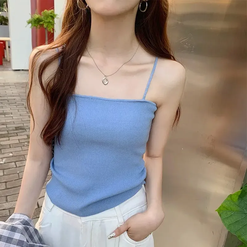 Backless Strap Tank Top Casual Women Halter Crop Tops Summer Sleeveless Camis Slim Solid Short Female Tube Cropped Vest 2026 — image 11
