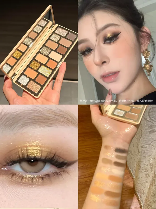 Cheeryep Aauthcntice Sell Qianyan 16 Color EyeShadow Palette Pink Brown Cowboy Blue Multicolor Matte Pearl Smoky Eye Makeup — image 23