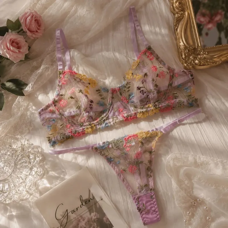 Sheer Intimates Transparent Lingerie Set