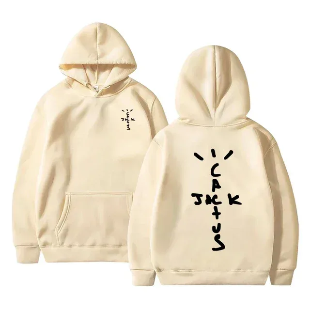 2025 Summer Hip Hop Hoodies Cactus Jack Swag Print Funny Women Men Hooded Sweatshirt Casual Pullover Harajuku Oversized Hoodies — image 2