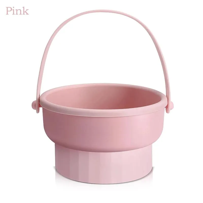 Makeup Brush Cleaner Mat 3 in 1 Silicone Washing Bowl with Brushes Scrubber Foldable Powder Puff Cosmetic Sponge Drying Tools — image 9