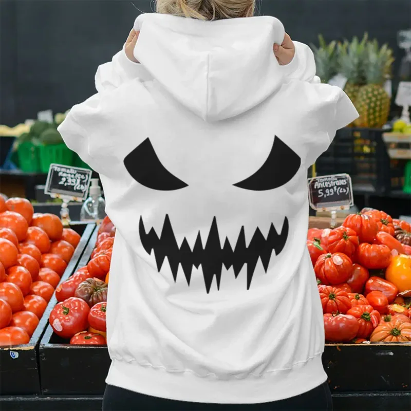 2026 Fashion Horror Movie Face Men's Hoodie Casual Long Sleeve Halloween Streetwear Unisex Luminous Style Hoodies — image 7
