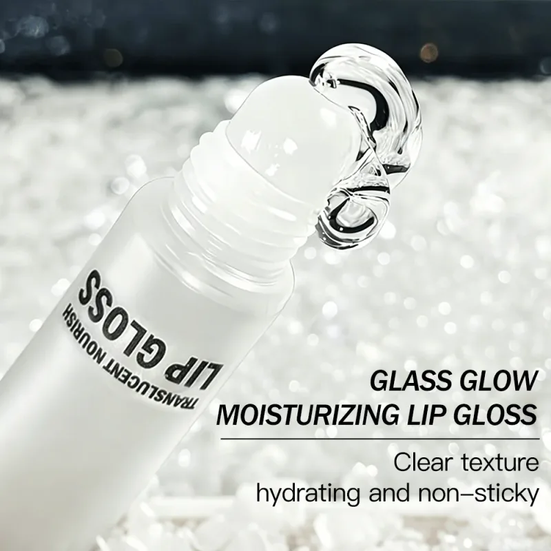 Klarer, nährender Lipgloss, feuchtigkeitsspendender Lippenbalsam für trockene Lippen, langanhaltender Glasglanz, glänzendes Lippen-Make-up, alleine tragen — image 3