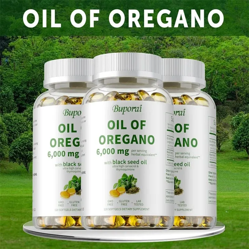 Oil of Oregano - Contains Black Seed Oil Which Promotes Immune and Digestive Health Fights Inflammation and Relieves Bloating — image 1