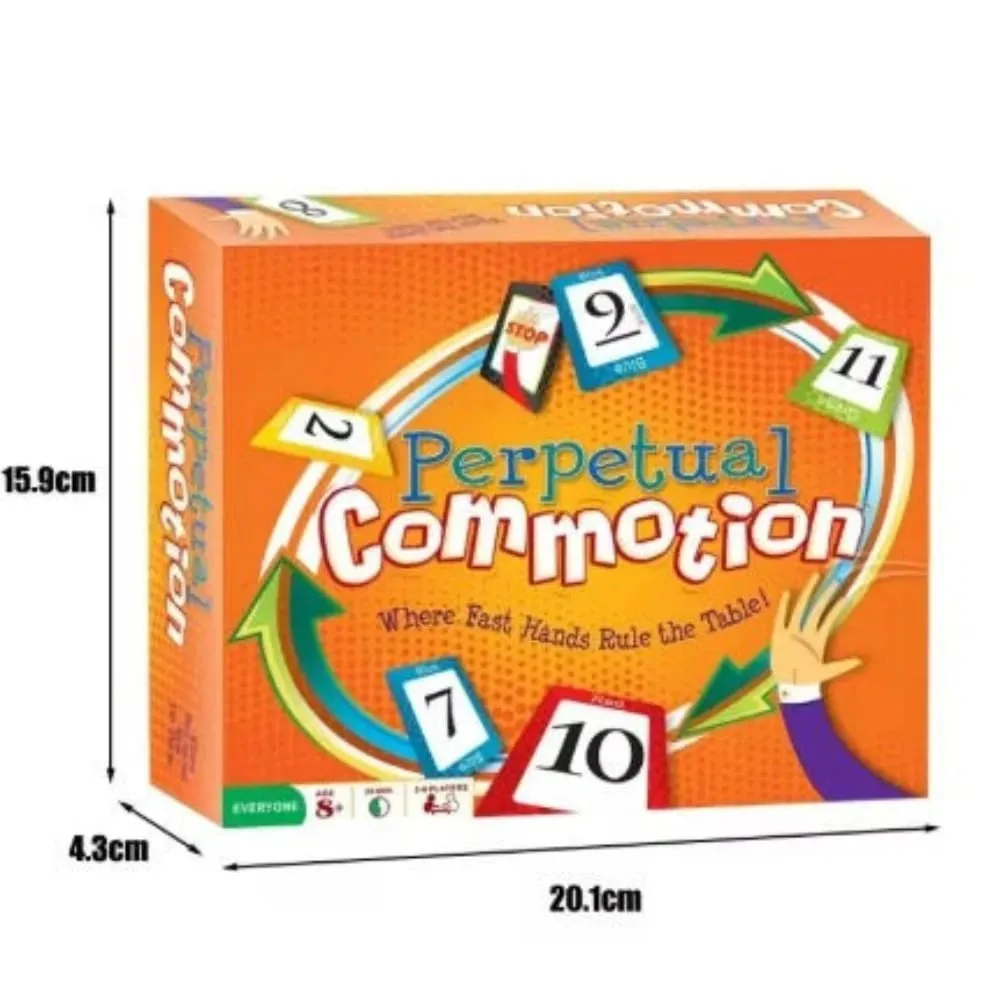 Perpetual Commotion Fast Hands Number Card Game Family Party Strategy Reaction Game English Version 2026 New Model — image 5