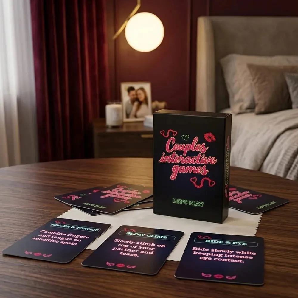 50PCS Coppia Sessuale Gioco di Carte Innamorato Interattivo Data Notte Gioco Amore Domande e Risposte Set di Carte di Sfida Romantico Regalo di San Valentino
