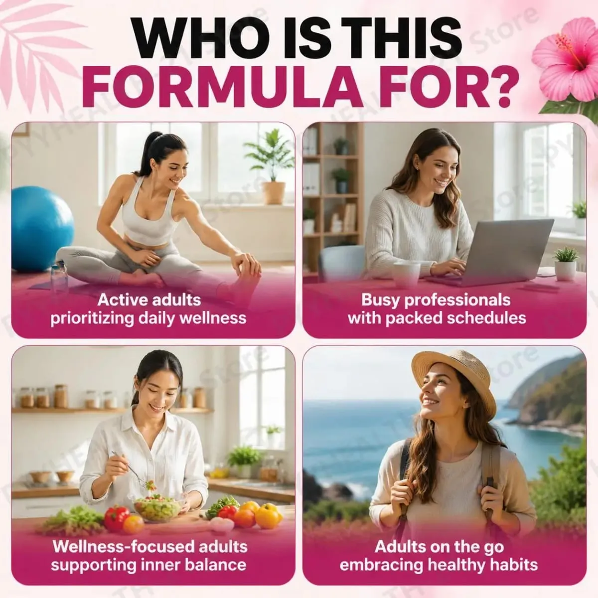 HalmanLabs Vaginal Health Gummies Probiotic Vitamin C Balance PH Levels Support Flora Immune Defense 60 Count Pineapple Women — image 4