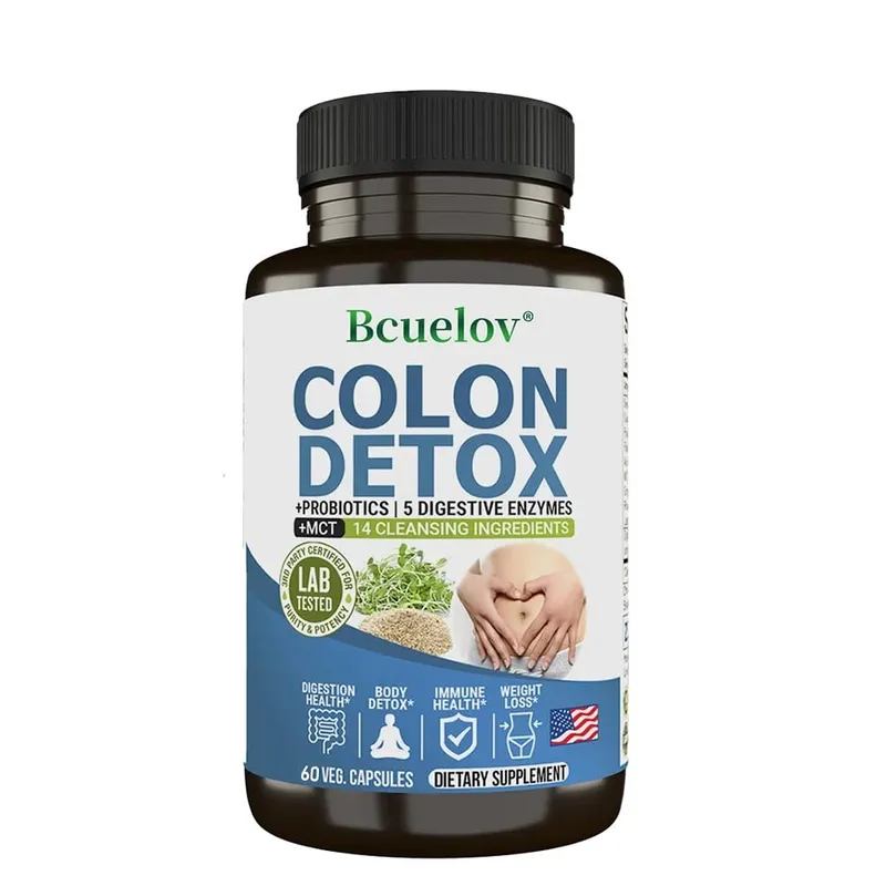 Colon Cleanser Detox Supplement - Bowel Cleansing & Probiotics - Natural Digestion Constipation & Bowel Relief Bowel Health — image 9