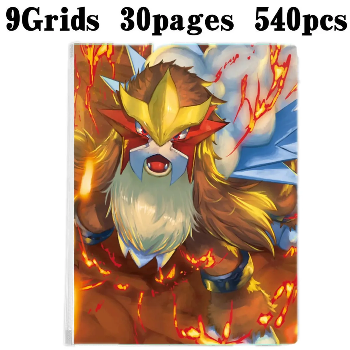 9 Pocket 540 Cards Collection Album Holder Binder Folder Fit For Pokemon YuGiOh TCG Game Sports Football Anime Card Storage — image 3