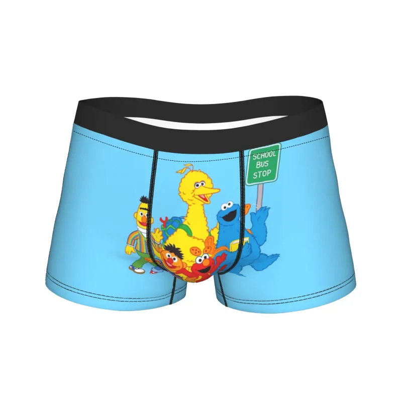 S-Sesames Streets Tango Elmo & Grover Underwear Men Shorts Briefs Funny Boxershorts Quality Customs Oversize Panties — image 13
