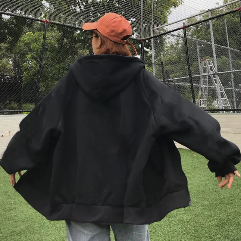 2025 New Fashion Zipper Hoodies Women/Men Fashion Long Sleeve Hooded Sweatshirt Casual Autumn Winter Sportwear Solid Clothes — image 6