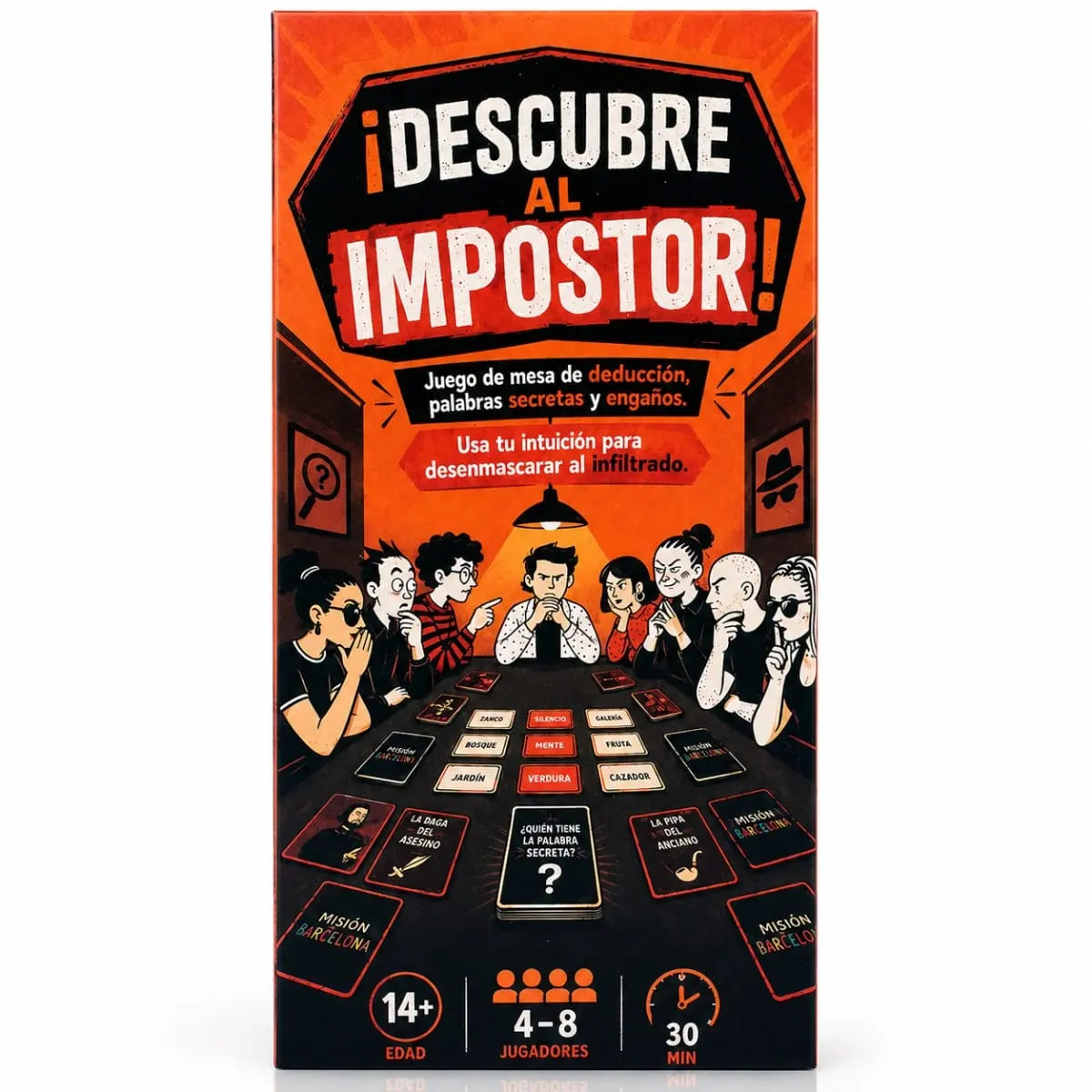 Descubre Al Impostor Card Game Secret Word Deduction Game Hidden Role Bluffing Strategy Mystery Game with Clue Giving Voting Rol — image 3