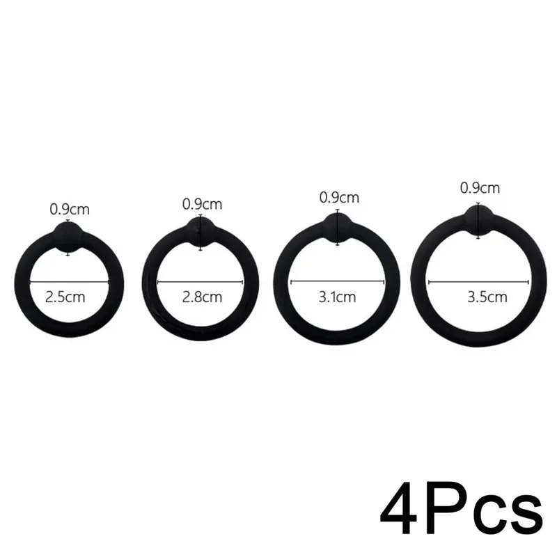 3/4 Pcs Penis Rings Cock Rings Sleeve Delay Ejaculation Silicone Time Lasting Erection Sex Toys for Men Sexy Shop Adult Produts