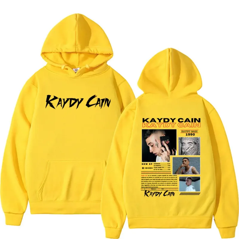 Rapper Kaydy Cain Album 2026 Graphic Hoodies Men Women Fashion Vintage High Street Oversized Loose Bodywarmer Hooded Sweatshirts — image 11