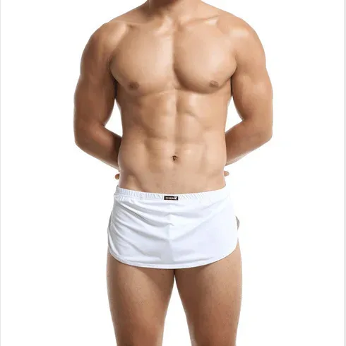 Front and rear independent two-piece silky pajama pants wholesale and foreign trade agency men's home underwear — image 9