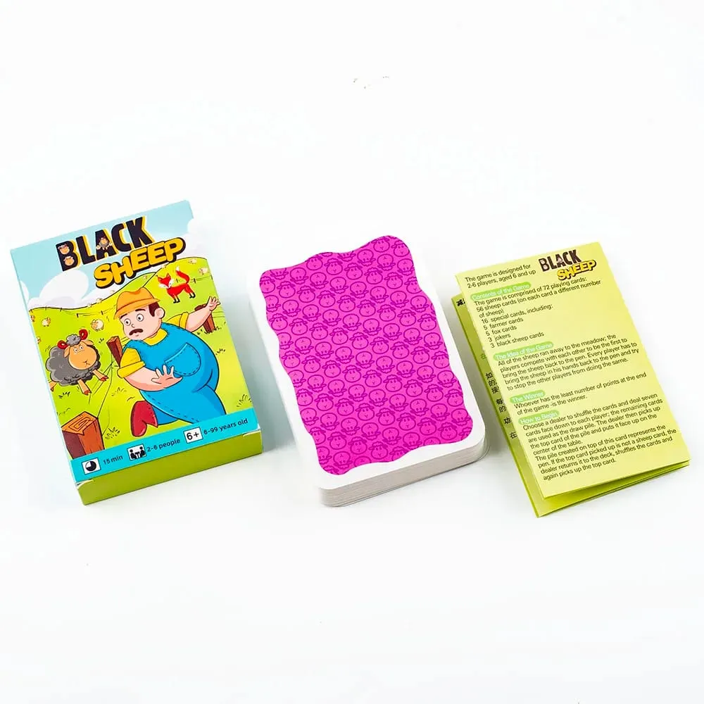 10.6*7.5 cm Hot Sale Black Sheep Party Game Cards Interactive Intellectua Board Game Funny Family Friends PartyToy Gift for Kids — image 5