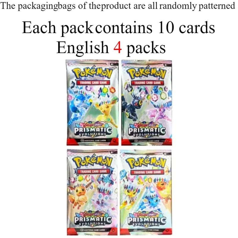 Pokemon Card Scarlet Violet Prismatic Evolutions English Booster 360Pcs Battle Trading Collection Κάρτες παιχνιδιών 40 ανά κουτί — image 17
