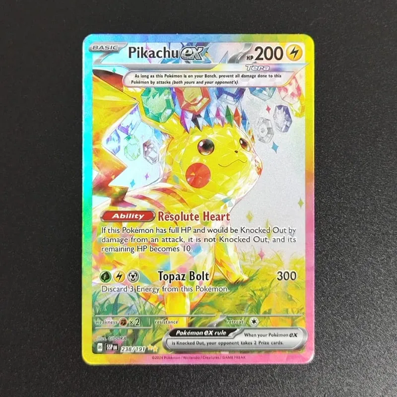 Proxy PKM Cards Mew Ex PAF 232/091 SVP 053 English TCG Collection Trading Card Game