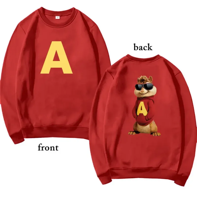 Alvin and The Chipmunks 2026 Fashion Unisex Casual Sportswear Men's Hoody Alvin Chipmunk Halloween Costume Women's Pullover Tops — image 17
